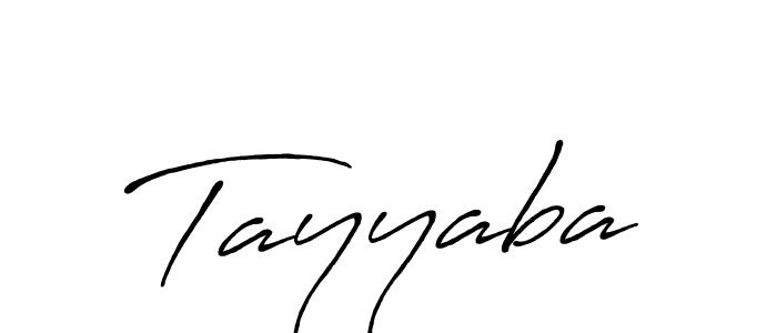 Create a beautiful signature design for name Tayyaba. With this signature (Antro_Vectra_Bolder) fonts, you can make a handwritten signature for free. Tayyaba signature style 7 images and pictures png