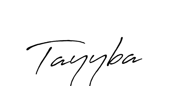 How to make Tayyba name signature. Use Antro_Vectra_Bolder style for creating short signs online. This is the latest handwritten sign. Tayyba signature style 7 images and pictures png