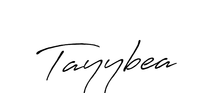 How to make Tayybea name signature. Use Antro_Vectra_Bolder style for creating short signs online. This is the latest handwritten sign. Tayybea signature style 7 images and pictures png