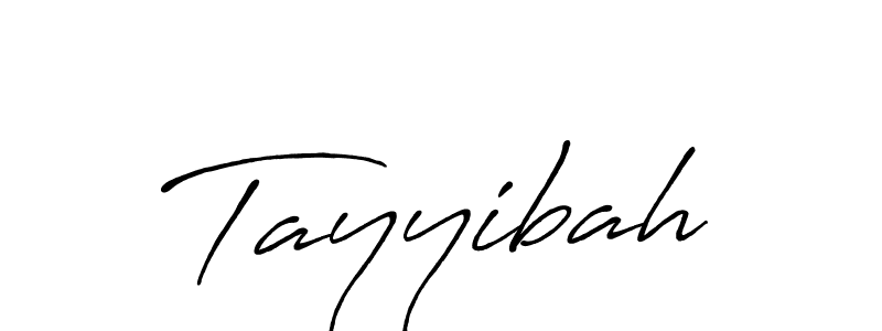 Create a beautiful signature design for name Tayyibah. With this signature (Antro_Vectra_Bolder) fonts, you can make a handwritten signature for free. Tayyibah signature style 7 images and pictures png