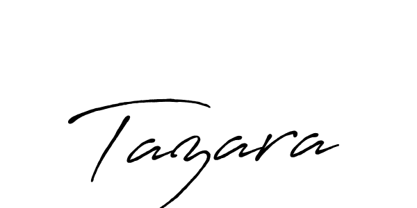 Design your own signature with our free online signature maker. With this signature software, you can create a handwritten (Antro_Vectra_Bolder) signature for name Tazara. Tazara signature style 7 images and pictures png