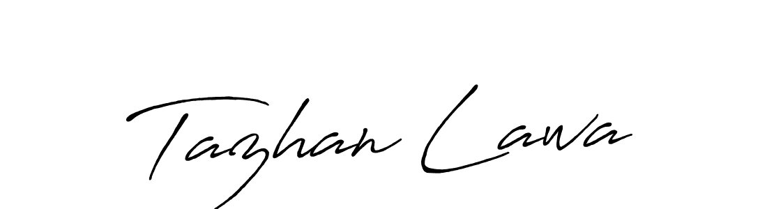 Also You can easily find your signature by using the search form. We will create Tazhan Lawa name handwritten signature images for you free of cost using Antro_Vectra_Bolder sign style. Tazhan Lawa signature style 7 images and pictures png