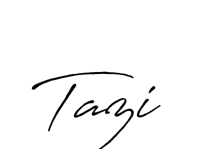 How to make Tazi signature? Antro_Vectra_Bolder is a professional autograph style. Create handwritten signature for Tazi name. Tazi signature style 7 images and pictures png