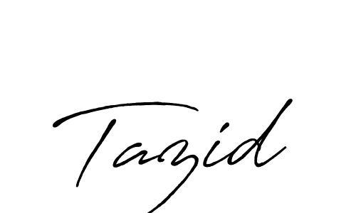 Make a beautiful signature design for name Tazid. With this signature (Antro_Vectra_Bolder) style, you can create a handwritten signature for free. Tazid signature style 7 images and pictures png