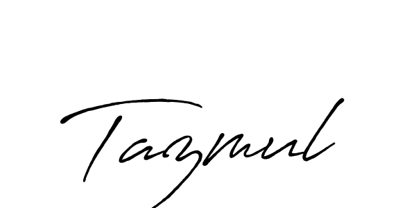 How to make Tazmul name signature. Use Antro_Vectra_Bolder style for creating short signs online. This is the latest handwritten sign. Tazmul signature style 7 images and pictures png