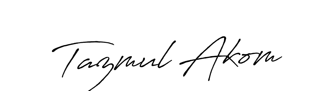 Antro_Vectra_Bolder is a professional signature style that is perfect for those who want to add a touch of class to their signature. It is also a great choice for those who want to make their signature more unique. Get Tazmul Akom name to fancy signature for free. Tazmul Akom signature style 7 images and pictures png