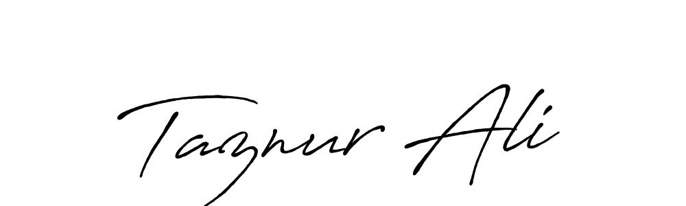 Design your own signature with our free online signature maker. With this signature software, you can create a handwritten (Antro_Vectra_Bolder) signature for name Taznur Ali. Taznur Ali signature style 7 images and pictures png