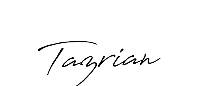 if you are searching for the best signature style for your name Tazrian. so please give up your signature search. here we have designed multiple signature styles  using Antro_Vectra_Bolder. Tazrian signature style 7 images and pictures png