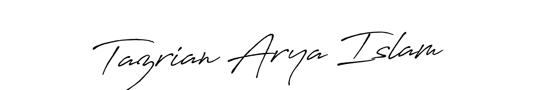 Once you've used our free online signature maker to create your best signature Antro_Vectra_Bolder style, it's time to enjoy all of the benefits that Tazrian Arya Islam name signing documents. Tazrian Arya Islam signature style 7 images and pictures png