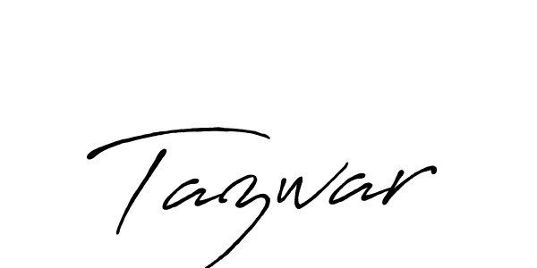 Create a beautiful signature design for name Tazwar. With this signature (Antro_Vectra_Bolder) fonts, you can make a handwritten signature for free. Tazwar signature style 7 images and pictures png