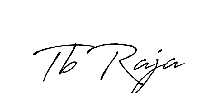 Use a signature maker to create a handwritten signature online. With this signature software, you can design (Antro_Vectra_Bolder) your own signature for name Tb Raja. Tb Raja signature style 7 images and pictures png