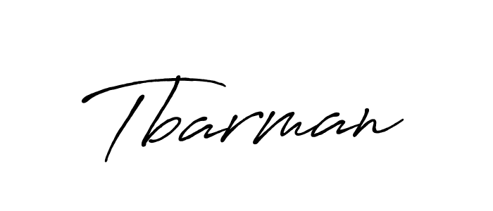Design your own signature with our free online signature maker. With this signature software, you can create a handwritten (Antro_Vectra_Bolder) signature for name Tbarman. Tbarman signature style 7 images and pictures png