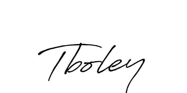 Create a beautiful signature design for name Tboley. With this signature (Antro_Vectra_Bolder) fonts, you can make a handwritten signature for free. Tboley signature style 7 images and pictures png