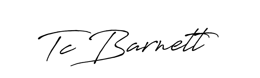 Design your own signature with our free online signature maker. With this signature software, you can create a handwritten (Antro_Vectra_Bolder) signature for name Tc Barnett. Tc Barnett signature style 7 images and pictures png