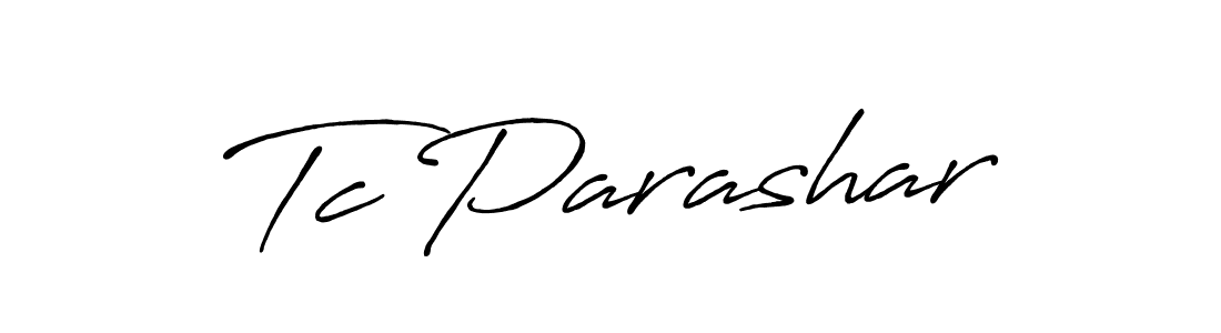 Create a beautiful signature design for name Tc Parashar. With this signature (Antro_Vectra_Bolder) fonts, you can make a handwritten signature for free. Tc Parashar signature style 7 images and pictures png