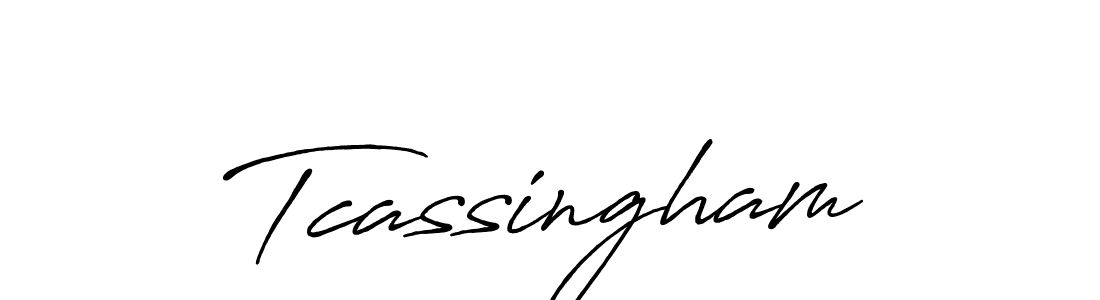 Use a signature maker to create a handwritten signature online. With this signature software, you can design (Antro_Vectra_Bolder) your own signature for name Tcassingham. Tcassingham signature style 7 images and pictures png