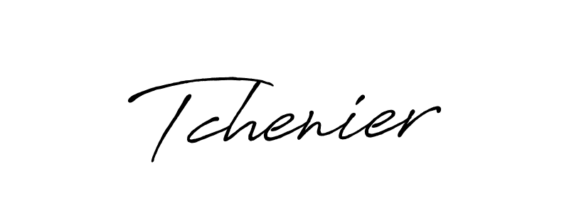 How to make Tchenier signature? Antro_Vectra_Bolder is a professional autograph style. Create handwritten signature for Tchenier name. Tchenier signature style 7 images and pictures png