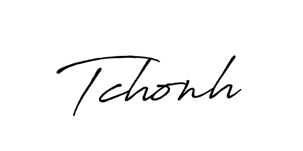 Make a beautiful signature design for name Tchonh. With this signature (Antro_Vectra_Bolder) style, you can create a handwritten signature for free. Tchonh signature style 7 images and pictures png
