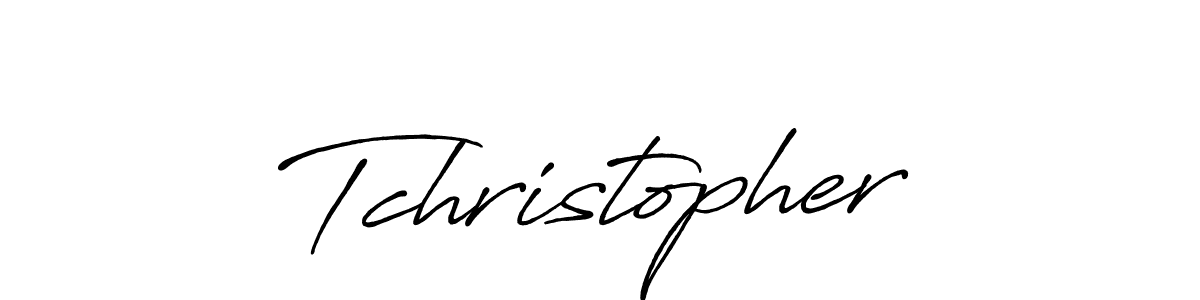 How to Draw Tchristopher signature style? Antro_Vectra_Bolder is a latest design signature styles for name Tchristopher. Tchristopher signature style 7 images and pictures png