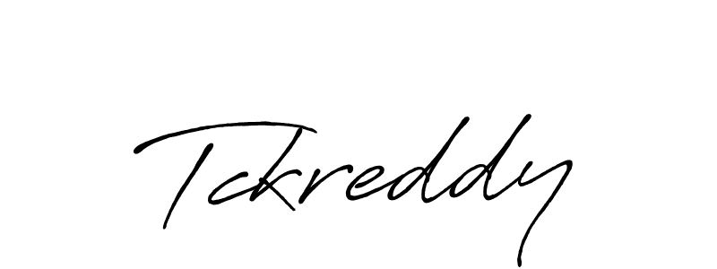 Create a beautiful signature design for name Tckreddy. With this signature (Antro_Vectra_Bolder) fonts, you can make a handwritten signature for free. Tckreddy signature style 7 images and pictures png