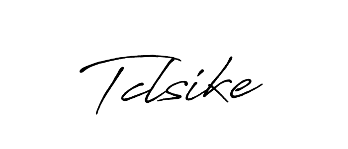 Also we have Tclsike name is the best signature style. Create professional handwritten signature collection using Antro_Vectra_Bolder autograph style. Tclsike signature style 7 images and pictures png