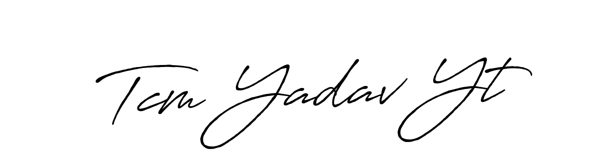 Make a beautiful signature design for name Tcm Yadav Yt. Use this online signature maker to create a handwritten signature for free. Tcm Yadav Yt signature style 7 images and pictures png