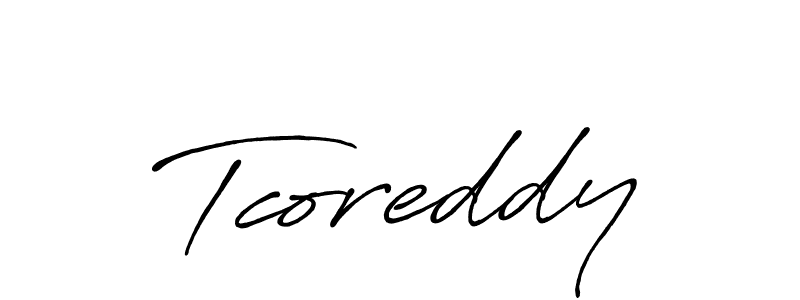 The best way (Antro_Vectra_Bolder) to make a short signature is to pick only two or three words in your name. The name Tcoreddy include a total of six letters. For converting this name. Tcoreddy signature style 7 images and pictures png