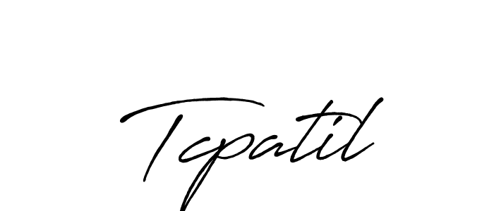 How to make Tcpatil signature? Antro_Vectra_Bolder is a professional autograph style. Create handwritten signature for Tcpatil name. Tcpatil signature style 7 images and pictures png