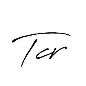 Create a beautiful signature design for name Tcr. With this signature (Antro_Vectra_Bolder) fonts, you can make a handwritten signature for free. Tcr signature style 7 images and pictures png