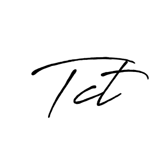 Use a signature maker to create a handwritten signature online. With this signature software, you can design (Antro_Vectra_Bolder) your own signature for name Tct. Tct signature style 7 images and pictures png