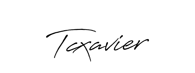 Make a beautiful signature design for name Tcxavier. With this signature (Antro_Vectra_Bolder) style, you can create a handwritten signature for free. Tcxavier signature style 7 images and pictures png