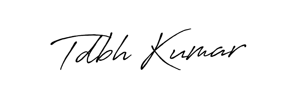 Make a short Tdbh Kumar signature style. Manage your documents anywhere anytime using Antro_Vectra_Bolder. Create and add eSignatures, submit forms, share and send files easily. Tdbh Kumar signature style 7 images and pictures png