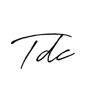 Antro_Vectra_Bolder is a professional signature style that is perfect for those who want to add a touch of class to their signature. It is also a great choice for those who want to make their signature more unique. Get Tdc name to fancy signature for free. Tdc signature style 7 images and pictures png