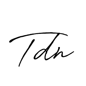 You should practise on your own different ways (Antro_Vectra_Bolder) to write your name (Tdn) in signature. don't let someone else do it for you. Tdn signature style 7 images and pictures png