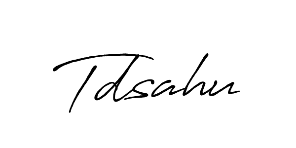 Make a beautiful signature design for name Tdsahu. Use this online signature maker to create a handwritten signature for free. Tdsahu signature style 7 images and pictures png