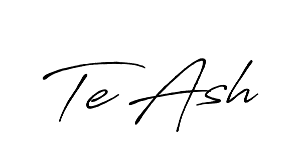 Once you've used our free online signature maker to create your best signature Antro_Vectra_Bolder style, it's time to enjoy all of the benefits that Te Ash name signing documents. Te Ash signature style 7 images and pictures png