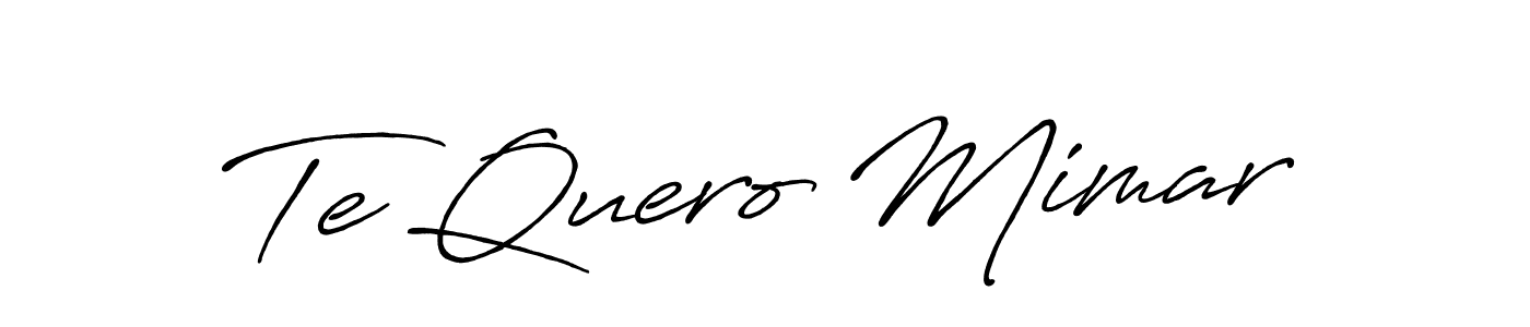 Use a signature maker to create a handwritten signature online. With this signature software, you can design (Antro_Vectra_Bolder) your own signature for name Te Quero Mimar. Te Quero Mimar signature style 7 images and pictures png