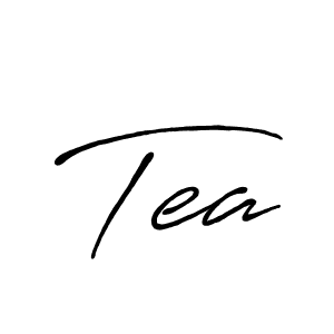 Also we have Tea name is the best signature style. Create professional handwritten signature collection using Antro_Vectra_Bolder autograph style. Tea signature style 7 images and pictures png