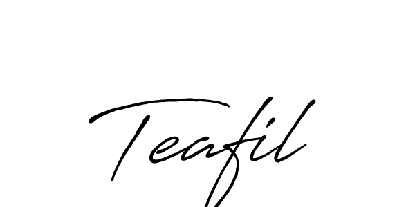 Create a beautiful signature design for name Teafil. With this signature (Antro_Vectra_Bolder) fonts, you can make a handwritten signature for free. Teafil signature style 7 images and pictures png