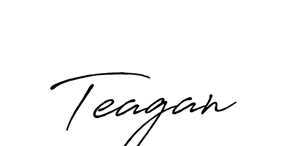 Also we have Teagan name is the best signature style. Create professional handwritten signature collection using Antro_Vectra_Bolder autograph style. Teagan signature style 7 images and pictures png