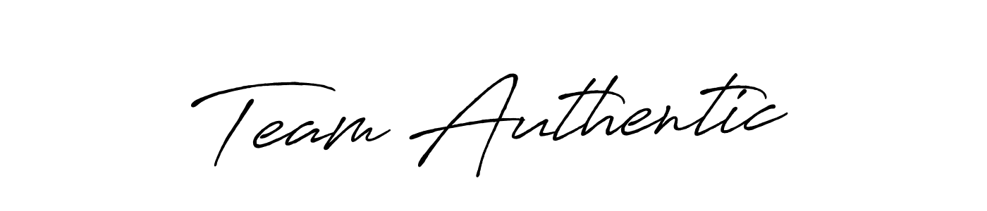 Once you've used our free online signature maker to create your best signature Antro_Vectra_Bolder style, it's time to enjoy all of the benefits that Team Authentic name signing documents. Team Authentic signature style 7 images and pictures png
