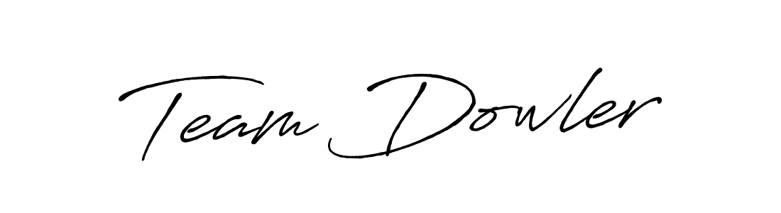Make a beautiful signature design for name Team Dowler. With this signature (Antro_Vectra_Bolder) style, you can create a handwritten signature for free. Team Dowler signature style 7 images and pictures png