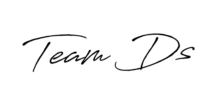 How to make Team Ds name signature. Use Antro_Vectra_Bolder style for creating short signs online. This is the latest handwritten sign. Team Ds signature style 7 images and pictures png