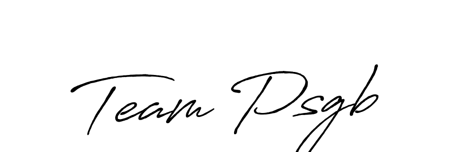 Team Psgb stylish signature style. Best Handwritten Sign (Antro_Vectra_Bolder) for my name. Handwritten Signature Collection Ideas for my name Team Psgb. Team Psgb signature style 7 images and pictures png