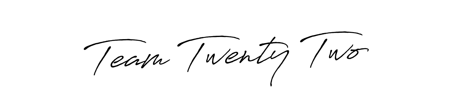 The best way (Antro_Vectra_Bolder) to make a short signature is to pick only two or three words in your name. The name Team Twenty Two include a total of six letters. For converting this name. Team Twenty Two signature style 7 images and pictures png