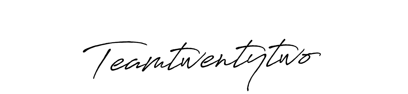 How to make Teamtwentytwo signature? Antro_Vectra_Bolder is a professional autograph style. Create handwritten signature for Teamtwentytwo name. Teamtwentytwo signature style 7 images and pictures png