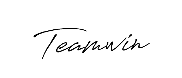 The best way (Antro_Vectra_Bolder) to make a short signature is to pick only two or three words in your name. The name Teamwin include a total of six letters. For converting this name. Teamwin signature style 7 images and pictures png