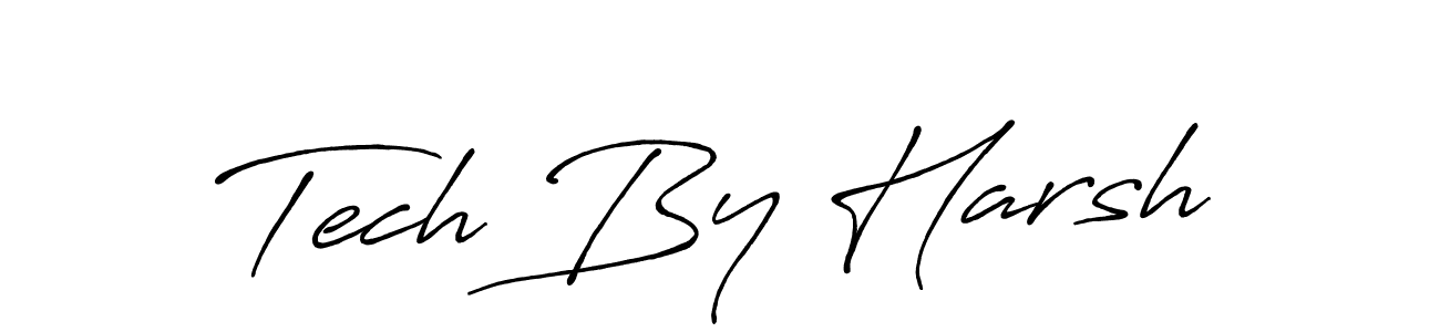 Make a beautiful signature design for name Tech By Harsh. With this signature (Antro_Vectra_Bolder) style, you can create a handwritten signature for free. Tech By Harsh signature style 7 images and pictures png