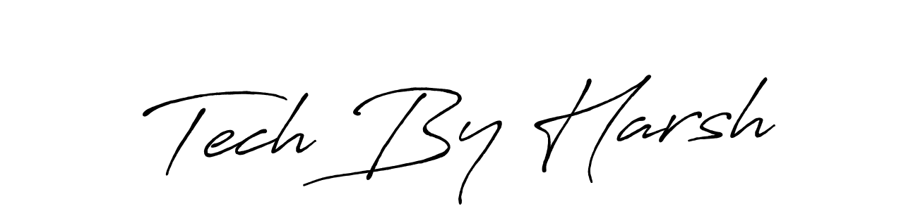 Make a beautiful signature design for name Tech By Harsh. With this signature (Antro_Vectra_Bolder) style, you can create a handwritten signature for free. Tech By Harsh signature style 7 images and pictures png