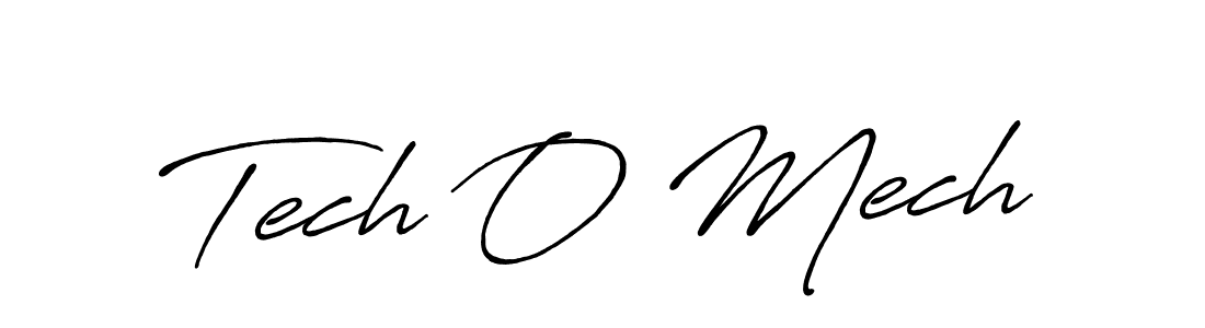 How to make Tech O Mech name signature. Use Antro_Vectra_Bolder style for creating short signs online. This is the latest handwritten sign. Tech O Mech signature style 7 images and pictures png